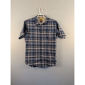 DeWalt Shirt Short Sleeve Button Down Size Large Work